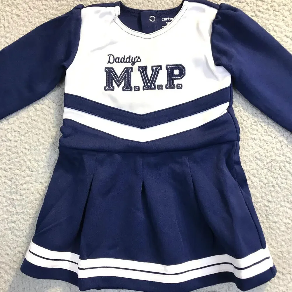 Carters Baby Girls' Outfits 18M NWT Lot of 2 - Cheer MVP-Dress Leggings Top Set